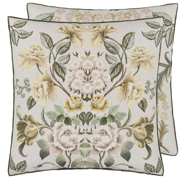 Eleonora Linen Cushion - Cameo